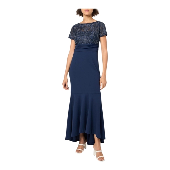 JS Collections Dresses & Skirts - JS Collections [10] Elliot Bateau Neck Gown